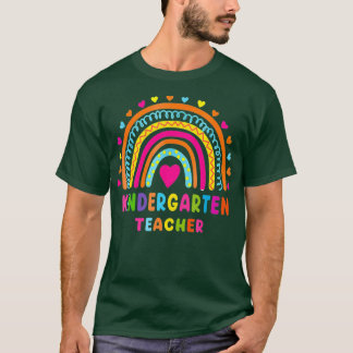 T-shirt Rainbow Cute Kindergarten Enseignant Retour À L'Éc