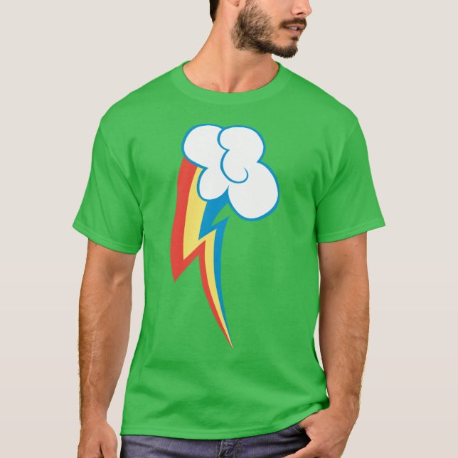 T-shirt Rainbow Dash marque de beauté fille fille (Devant)