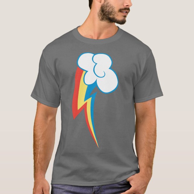 T-shirt Rainbow Dash marque de fabrique amie (Devant)