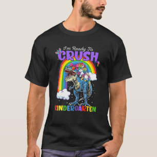 T-shirt Rainbow Dinosaur Je Suis Prêt À Écraser La Materne