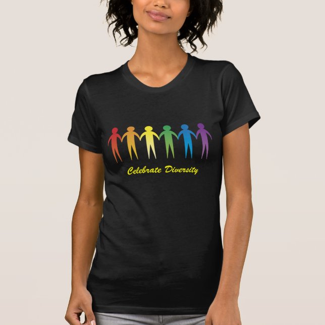 T-shirt Rainbow Diversity Tee - shirts personnalisables (Devant)