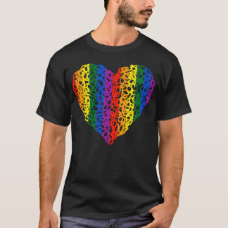 T-shirt Rainbow Doodle Heart family