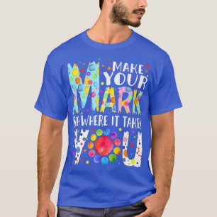 T-shirt Rainbow Dot Day Faites Votre Marque Voir Où Il Fau