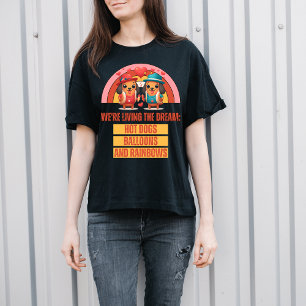 T-shirt Rainbow Dream : Adorable Hot Dog Characters