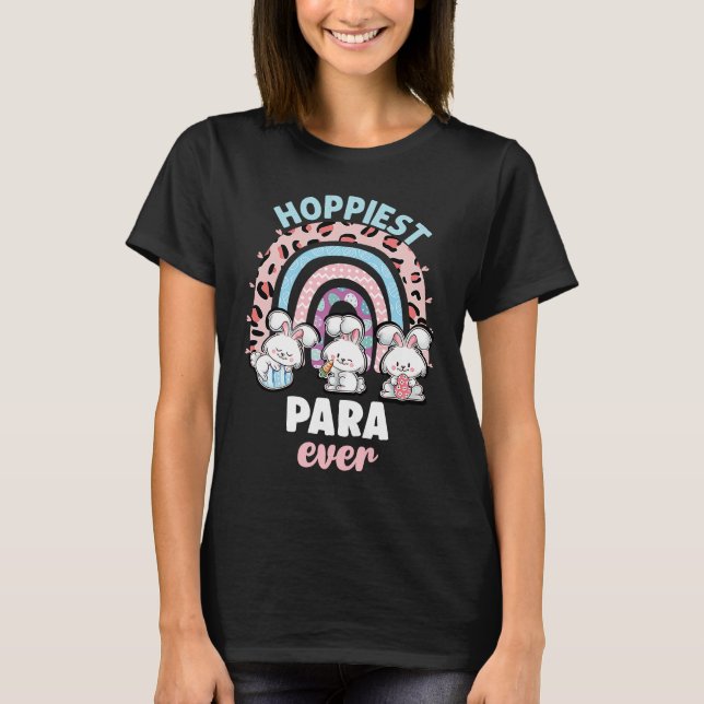 T-shirt Rainbow Easter Para Teacher Paraprofessional Parae (Devant)