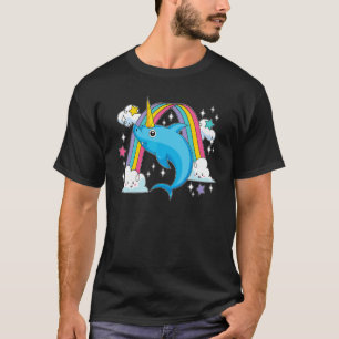 T-shirt Rainbow Fairytale Ocean Animal Sharkicorn Unicorn