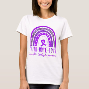 T-shirt Rainbow Faith Hope Love Eosinophilic Esophagitis