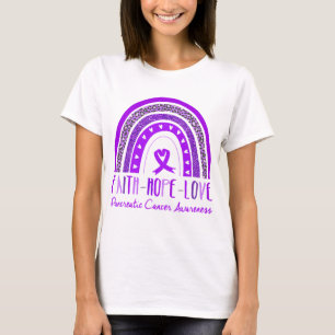 T-shirt Rainbow Faith Hope Love Pancreatic Cancer Awards