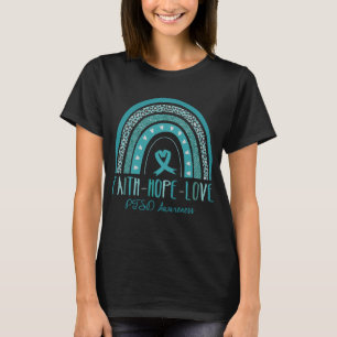 T-shirt Rainbow Faith Hope Love PTSD Sensibilisation
