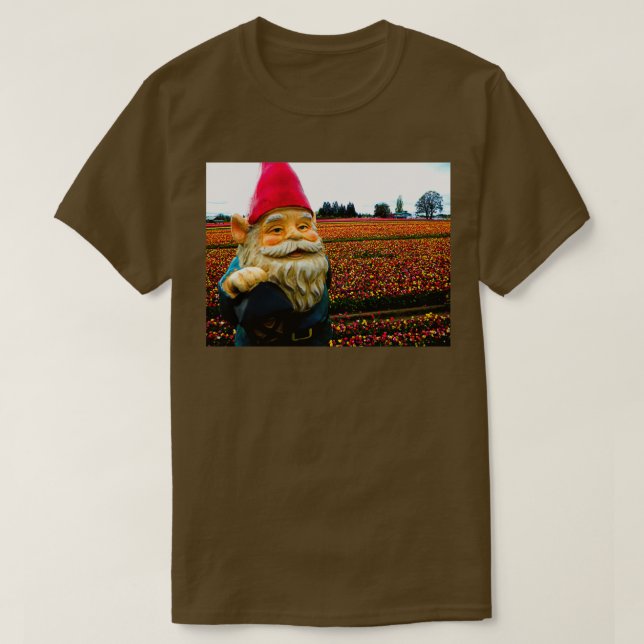 T-shirt Rainbow Fields Gnome (Design devant)