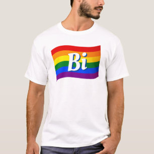 T-shirt Rainbow Flag Bi Bisexual pride LGBT LGBTQ