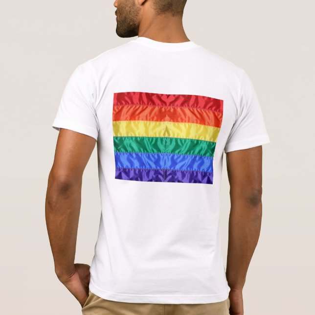 T-shirt Rainbow Flag Gay pride LGBTQ L'amour LGBT (Dos)