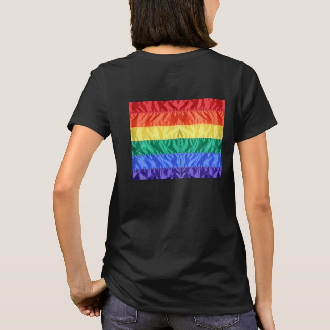 T-shirt Rainbow Flag Gay pride LGBTQ L'amour LGBT (Dos)