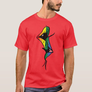 T-shirt Rainbow Flag Kiss Prith Mois Gay Ally Lgbtq Lgbt