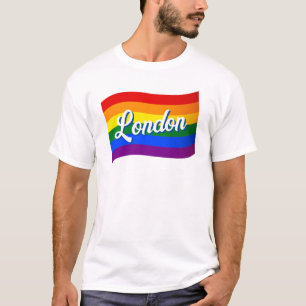 T-shirt Rainbow Flag Londres Royaume-Uni Gay pride LGBT