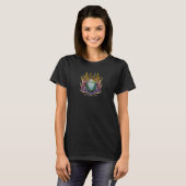 T-shirt Rainbow Flames sorcières Imaginaire D20 femmes (Devant entier)