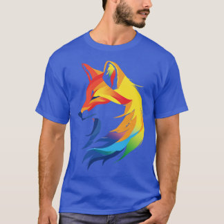 T-shirt Rainbow Fox