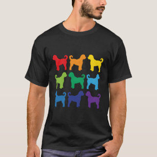 T-shirt Rainbow Goldendoodles Maman Papa Soeur Frère Fun G