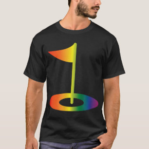 T-shirt Rainbow Golf Flag Funny GolfPride Rainbow Golf