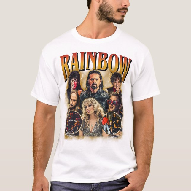 T-shirt Rainbow - groupe de hard rock anglais (Devant)