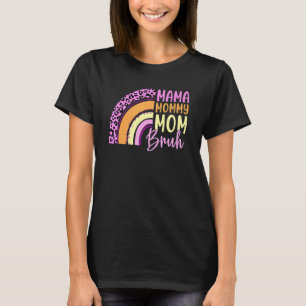 T-shirt Rainbow Happy Mothers Day maman maman maman maman