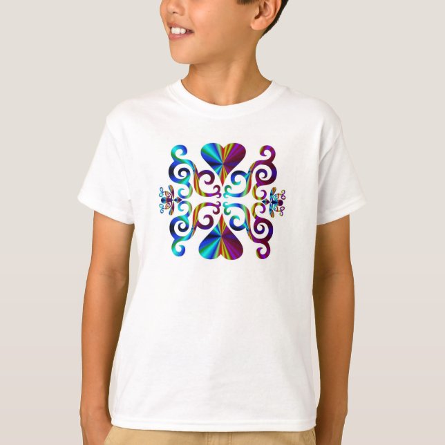 T-shirt Rainbow Heart et Lily (Devant)