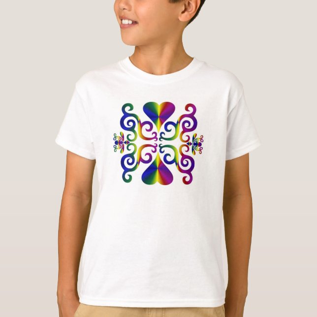 T-shirt Rainbow Heart et Lily (Devant)