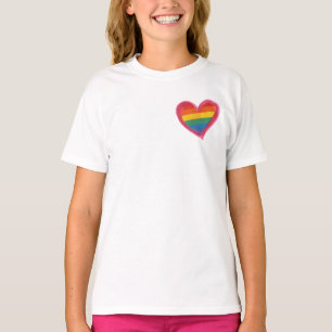 T-shirt Rainbow Heart Pride, l'amour gagne l'égalité, LGBT