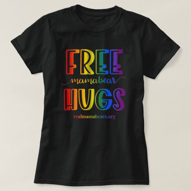 T-shirt Rainbow Hugs Gratuit (Design devant)