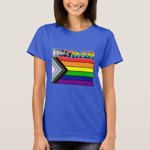 T-shirt Rainbow Human LGBTQ Drapeau Support et Fierté T-Sh