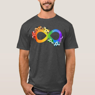 T-shirt Rainbow Infinity ADHD Autism Lutter l'autisme