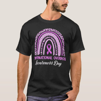 T-shirt Rainbow International Overdose Awareness Day Purpl
