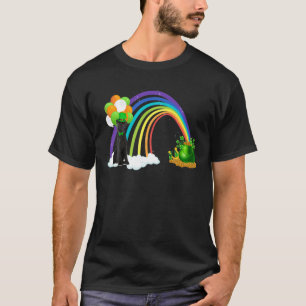T-shirt Rainbow Irish Leprechaun Giant Schnauzer Chien St