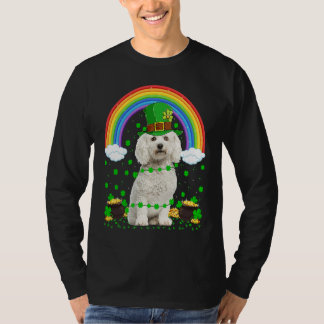 T-shirt Rainbow Irish Shamrock Bichon Frise Dog St Patrick