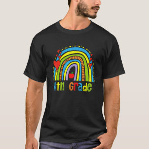 T-shirt Rainbow Joyeux Dernier Jour De L'École 2022 4e Ann