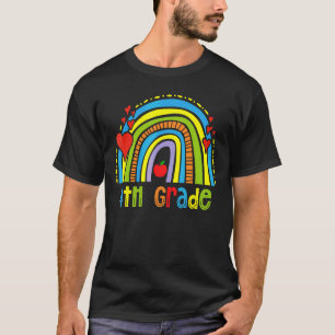 T-shirt Rainbow Joyeux Dernier Jour De L'École 2022 4e Ann