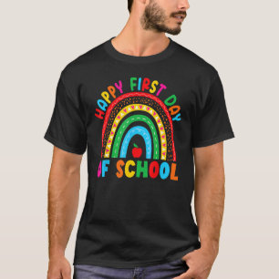 T-shirt Rainbow Joyeux Premier Jour De L'École Professeurs