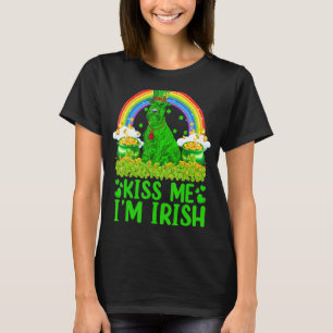 T-shirt Rainbow Kiss Me Je suis Irish Giant Schnauzer St P