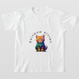 T-shirt Rainbow Kitten
