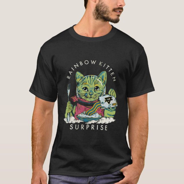 T-shirt Rainbow Kitten Surprise (Devant)