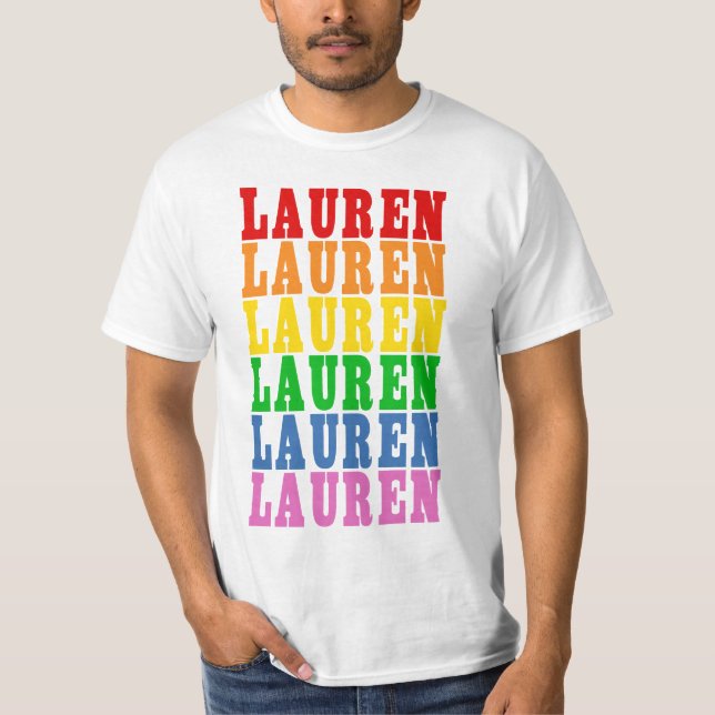 T-shirt Rainbow Lauren (Devant)