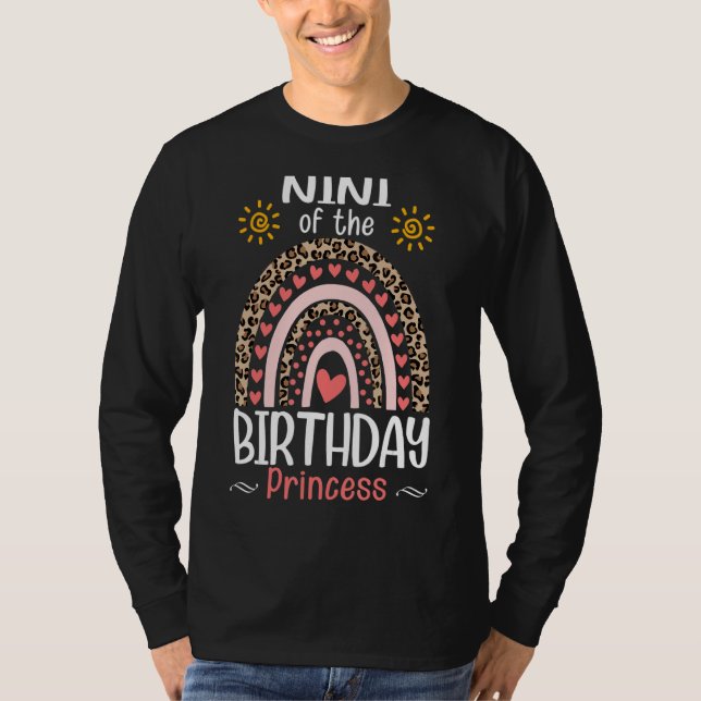 T-shirt Rainbow Leopard Nini De La Princesse Moth Annivers (Devant)