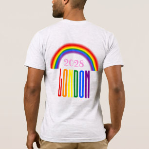 T-shirt Rainbow LGBTQ Ajouter une année ou un texte London
