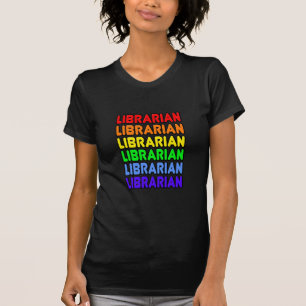 T-shirt Rainbow Librarian