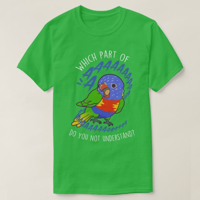T-shirt Rainbow Lorikeet Parrot Aaaa (Design devant)