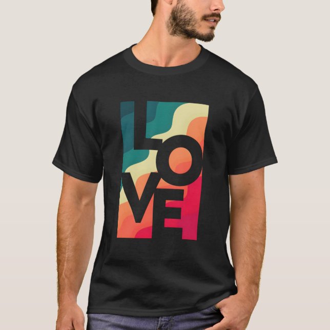 T-shirt Rainbow Love Gay Lgbt Diversité Inclusion Égalité (Devant)