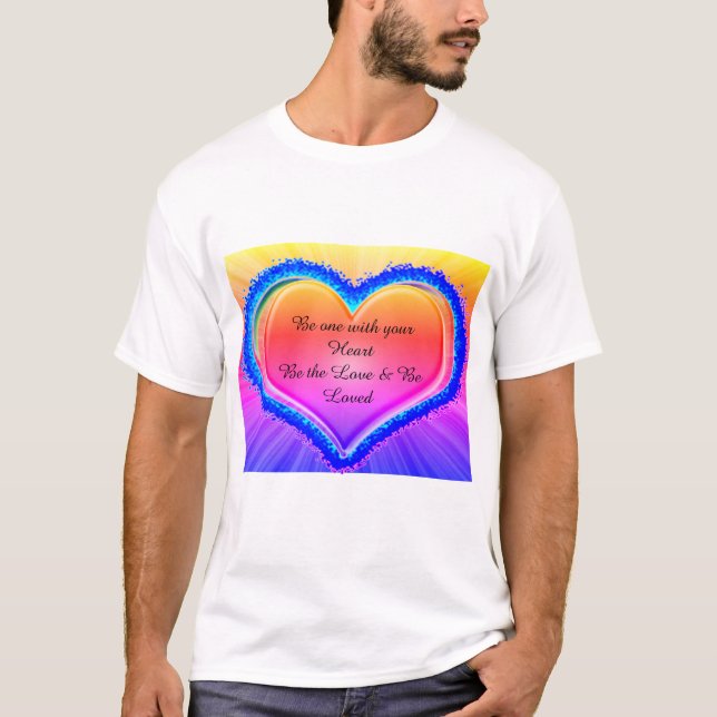 T-shirt Rainbow Love Heart (Devant)