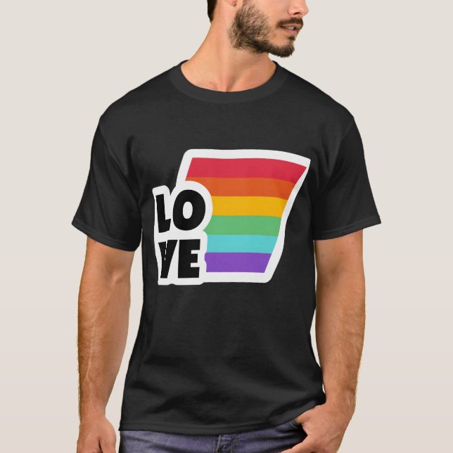 T-shirt Rainbow Love Pride Month friends (Devant)