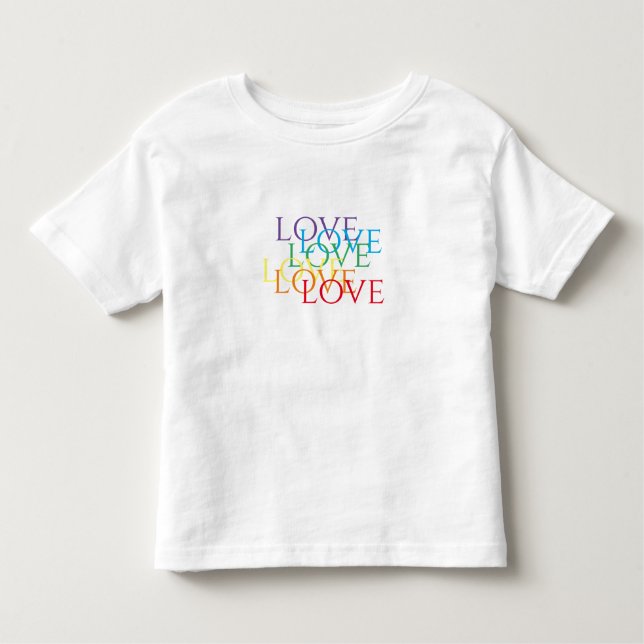 T-shirt RAINBOW LOVE Toddler (Devant)