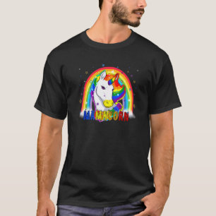 T-shirt Rainbow Mamacorn Cute Unicorn Maman Costume Mère